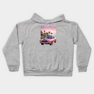 Malibu pink Kids Hoodie